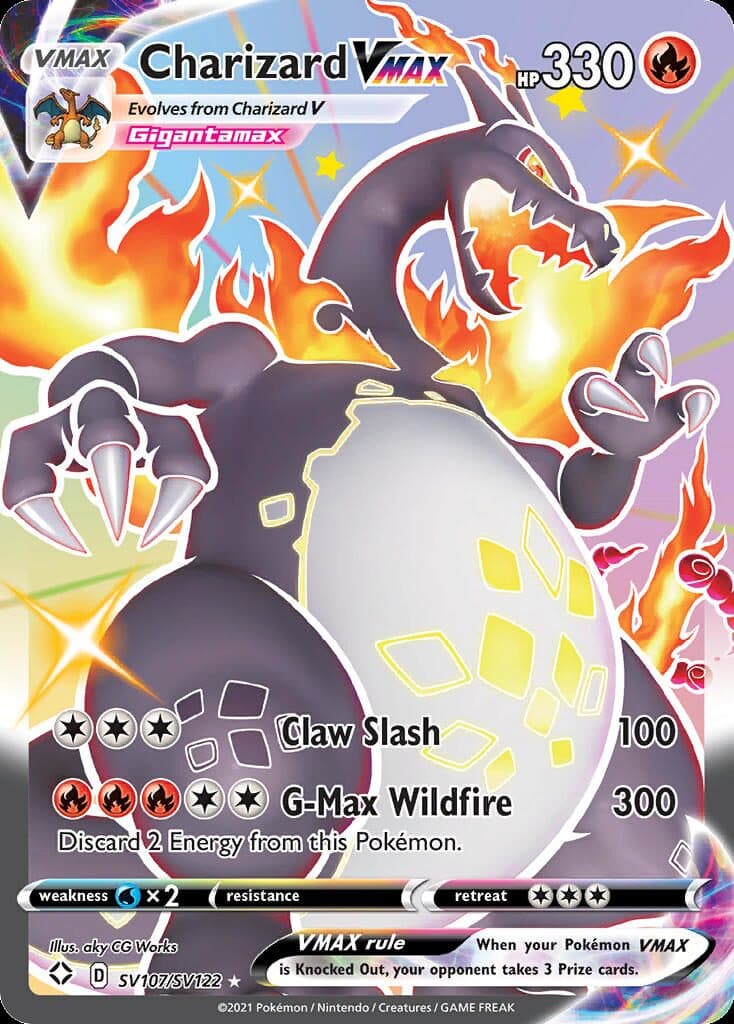 Charizard VMAX #SV107 — Shining Fates: Shiny Vault