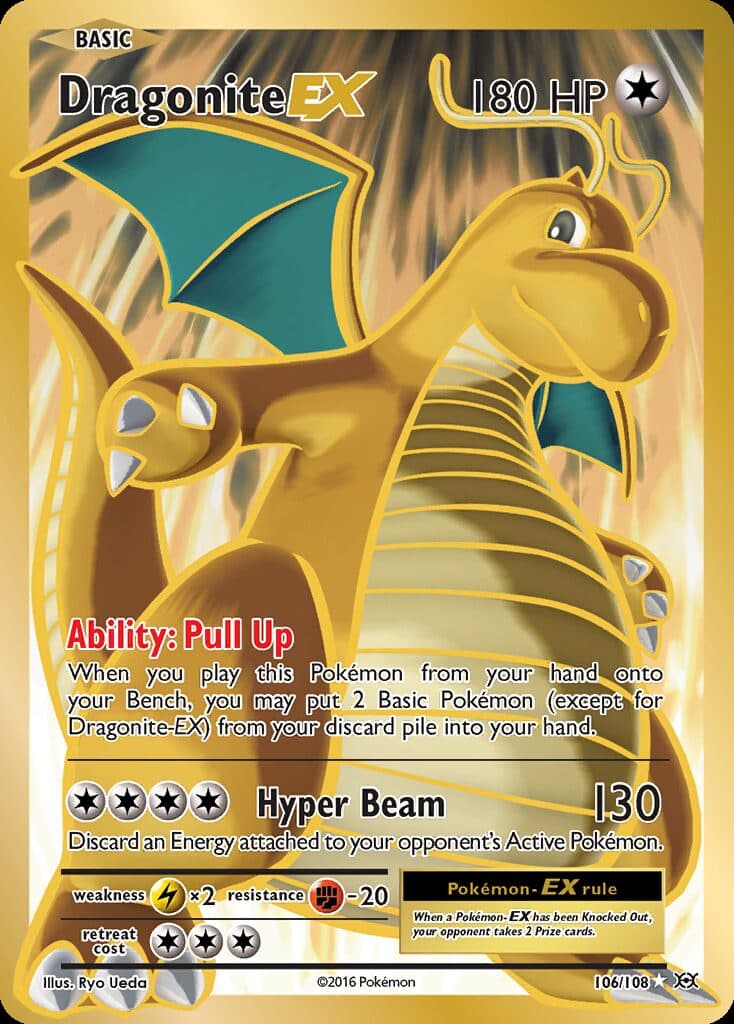 Dragonite EX (Full Art) #106/108 — Evolutions