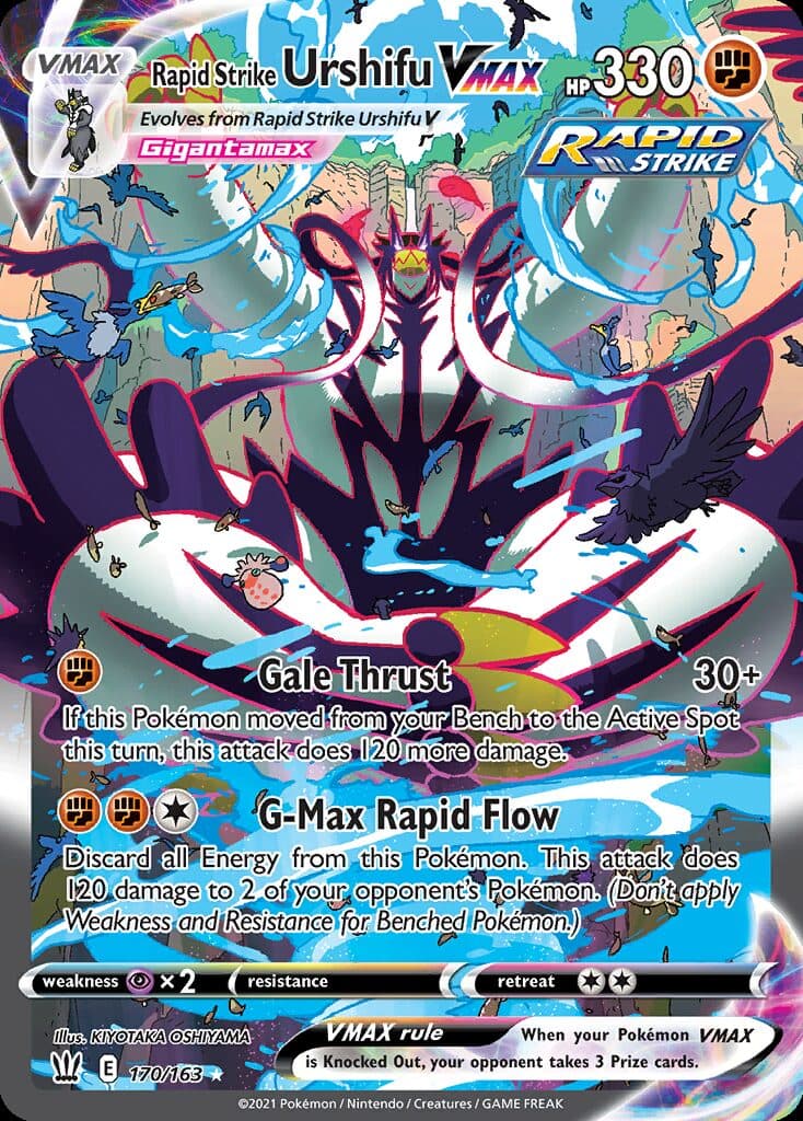 Rapid Strike Urshifu VMAX (Alternate Art Secret) #170 — SWSH05: Battle Styles