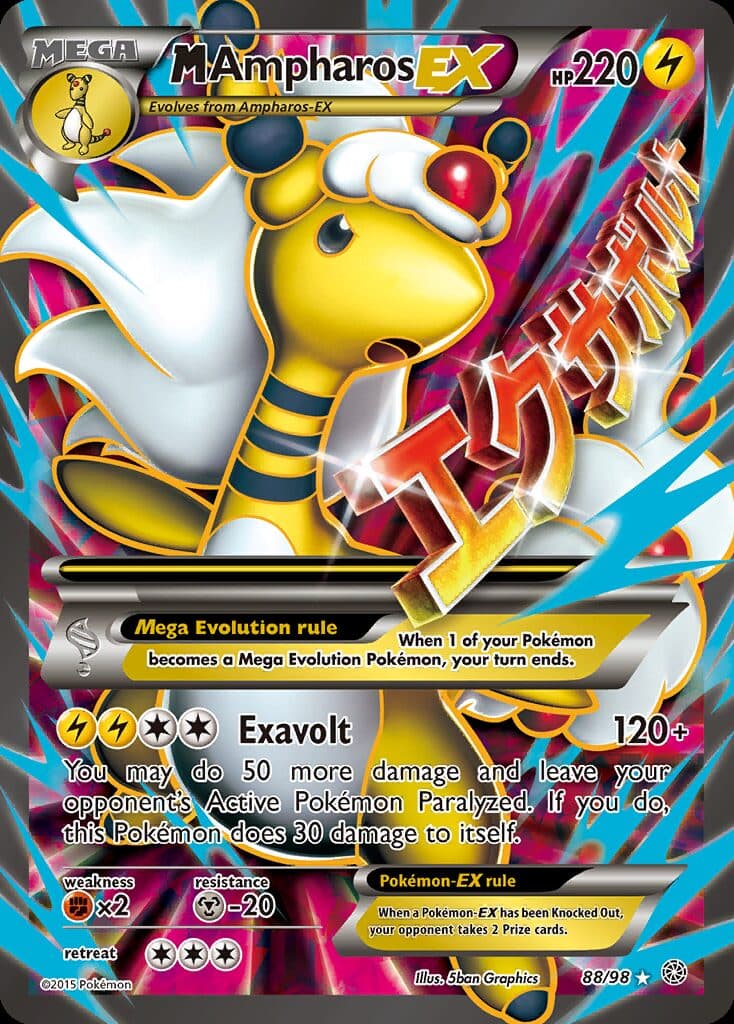 M Ampharos EX (Full Art) #88/98 — Ancient Origins