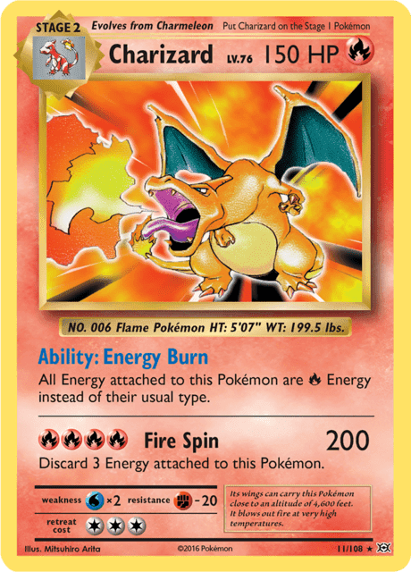 Charizard #11/108 — Evolutions