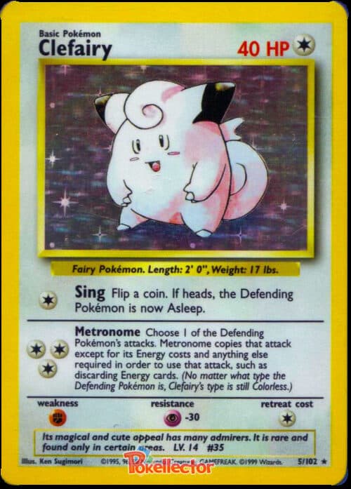 Clefairy Base Set 5/102