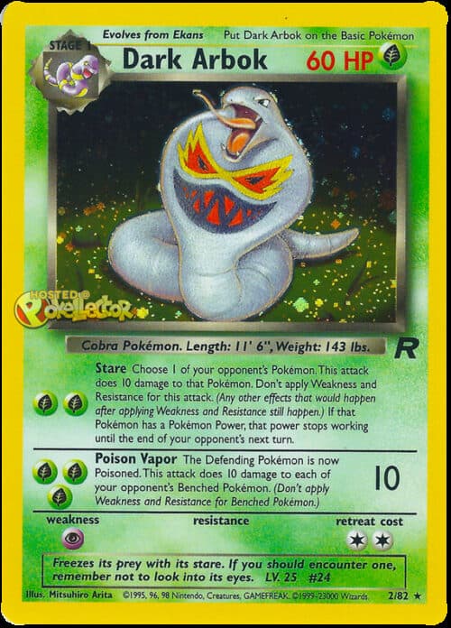 Dark Arbok Team Rocket 2/82
