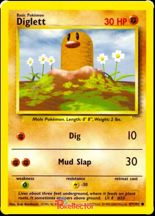 Diglett #47/102 — Base Set