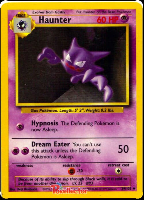Haunter #29/102 — Base Set