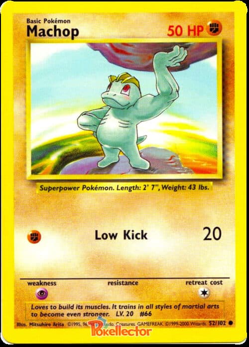 Machop #52/102 — Base Set