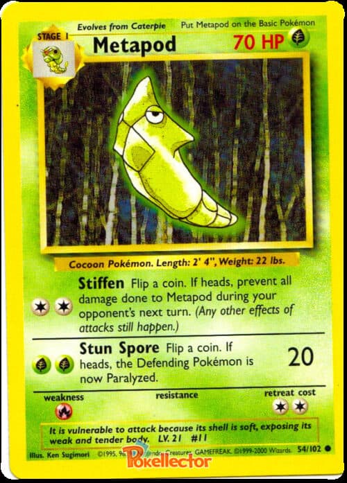 Metapod #54/102 — Base Set