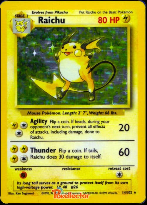 Raichu Base Set 14/102