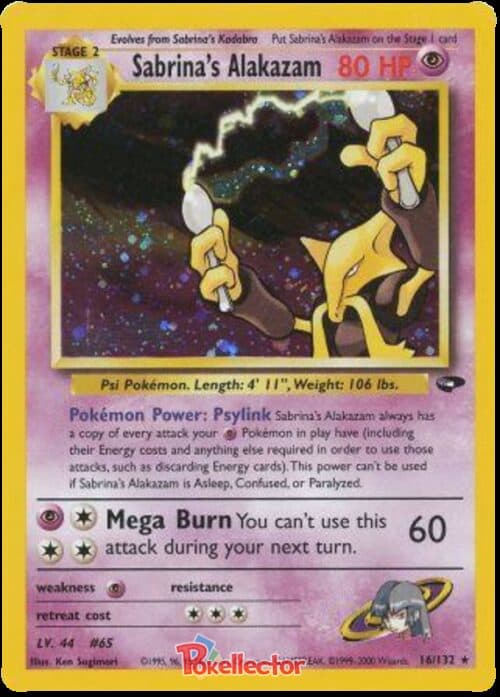 Sabrina’s Alakazam Gym Challenge 16/132
