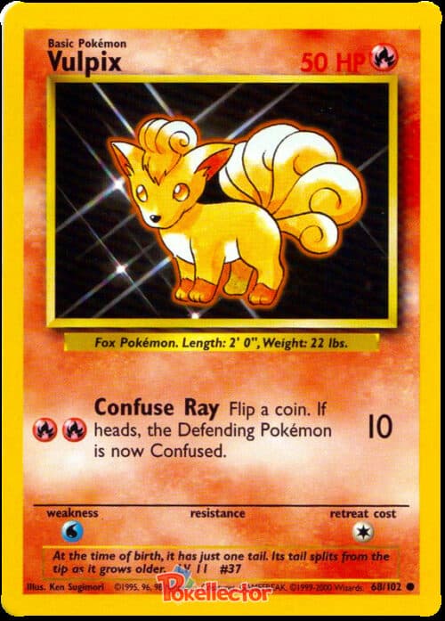 Vulpix (Error) #68/102 — Base Set